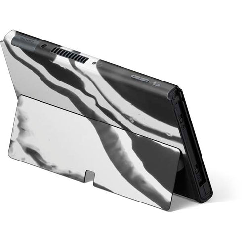 Black Marble Ink Nintendo Switch OLED (2021) Skin